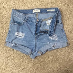 Pacsun denim ripped shorts